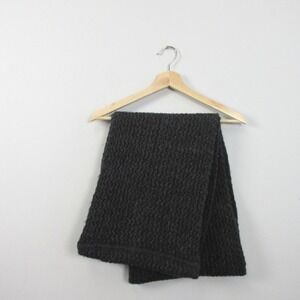 Club Monaco Wool Alpaca Blend Infinity Scarf Women OS Black Soft Cozy‎ Warm 258